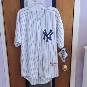 MLB White and Blue Yankees Jersey